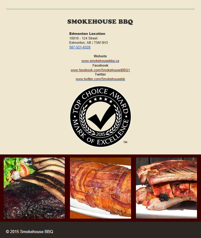 Smokehouse BBQ Newsletter